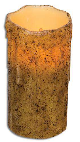 Burnt Ivory Drip Pillar, 6